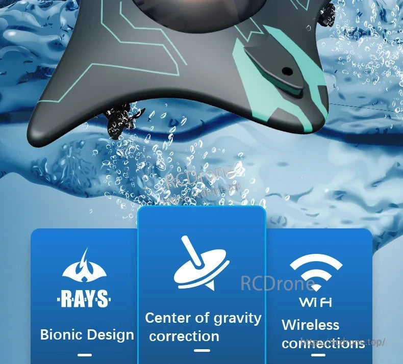 Kmoist WiFi FPV RC Boat, Bionic design, center of gravity correction, wireless connections