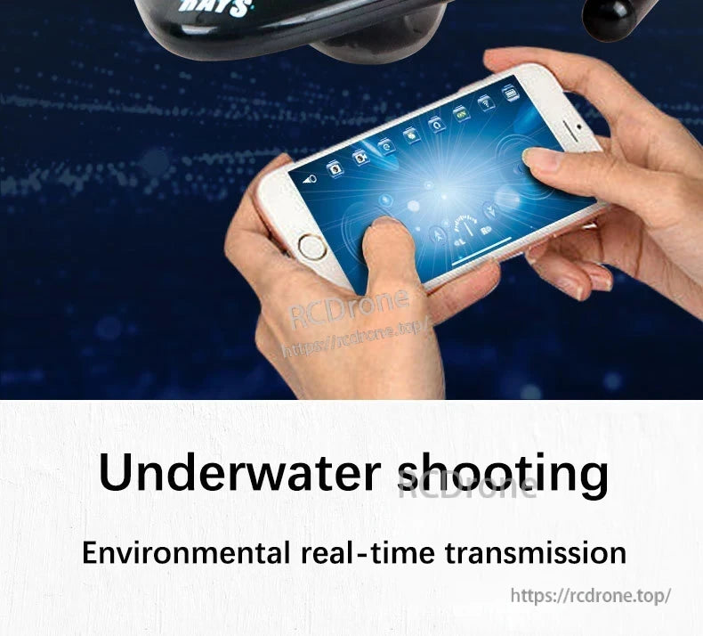 Kmoist WiFi FPV RC Boat, Underwater shooting, real-time environmental transmission