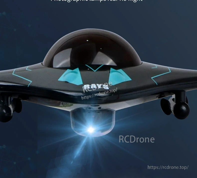 Kmoist WiFi FPV RC Boat, The compact plastic hull has a bionic design, LED lighting, and a brush motor.