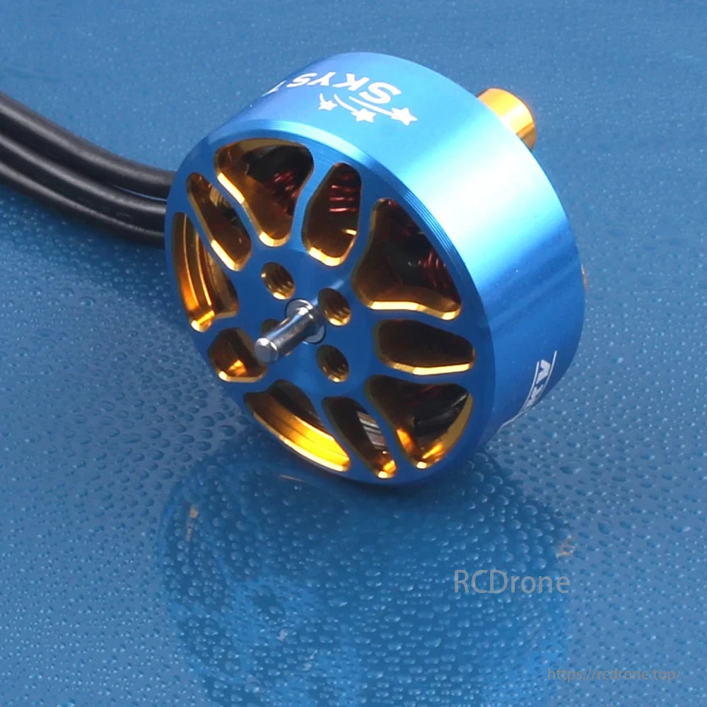 Koko 1505 Brushless Motor, KOKO 1505 motor specifications and performance data, including power, thrust, efficiency, and temperature readings at various throttle levels.