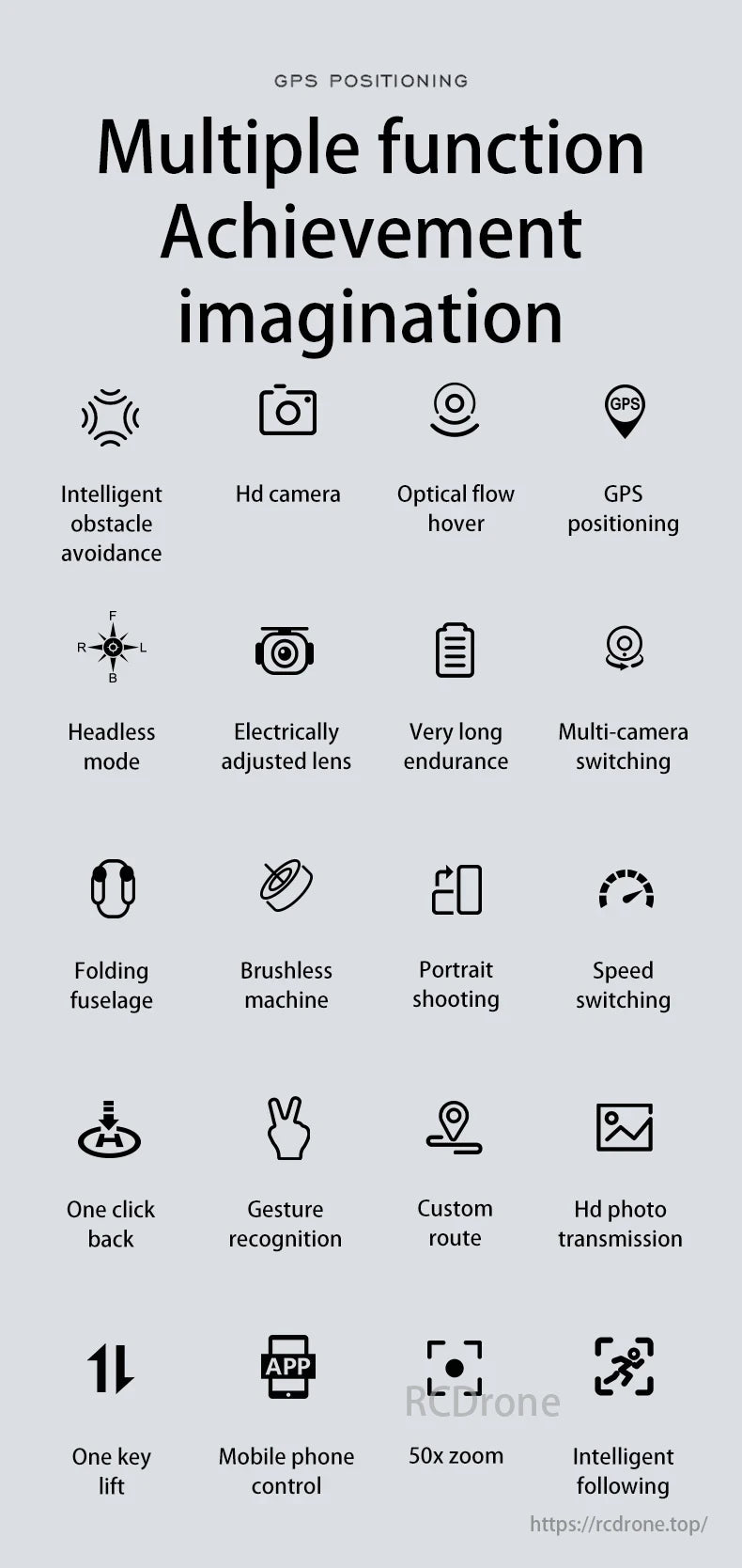 L600-1 PRO MAX GPS Drone, DJI Mavic Air 2: GPS, obstacle avoidance, HD camera, optical flow, headless mode, adjustable lens, long battery, multi-camera, folding design.