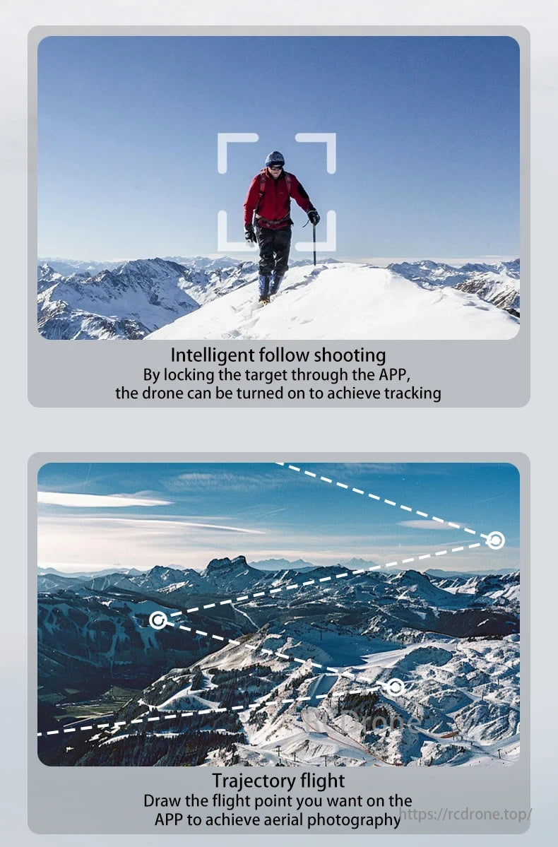 L600-1 PRO MAX GPS Drone, Intelligent follow shooting locks targets; trajectory flight draws paths for aerial photography.