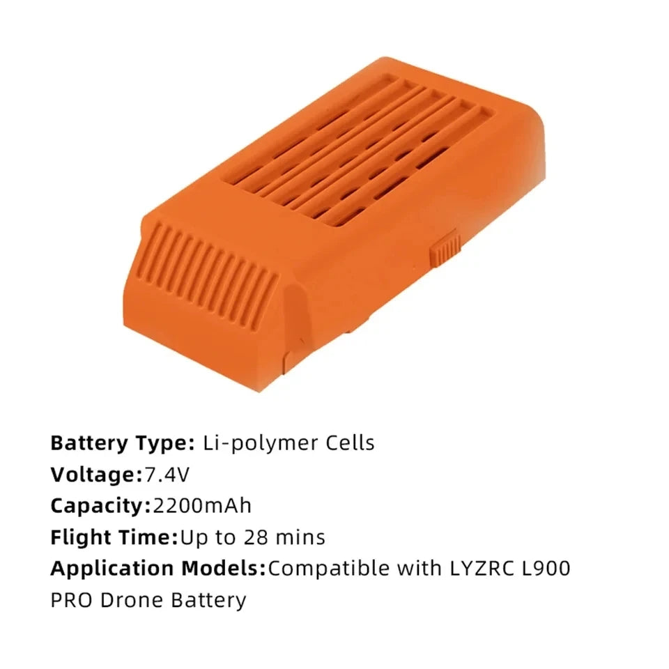 The L900 Pro Max Drone Battery is a high-quality Li-polymer battery that provides up to 28 minutes of flight time.