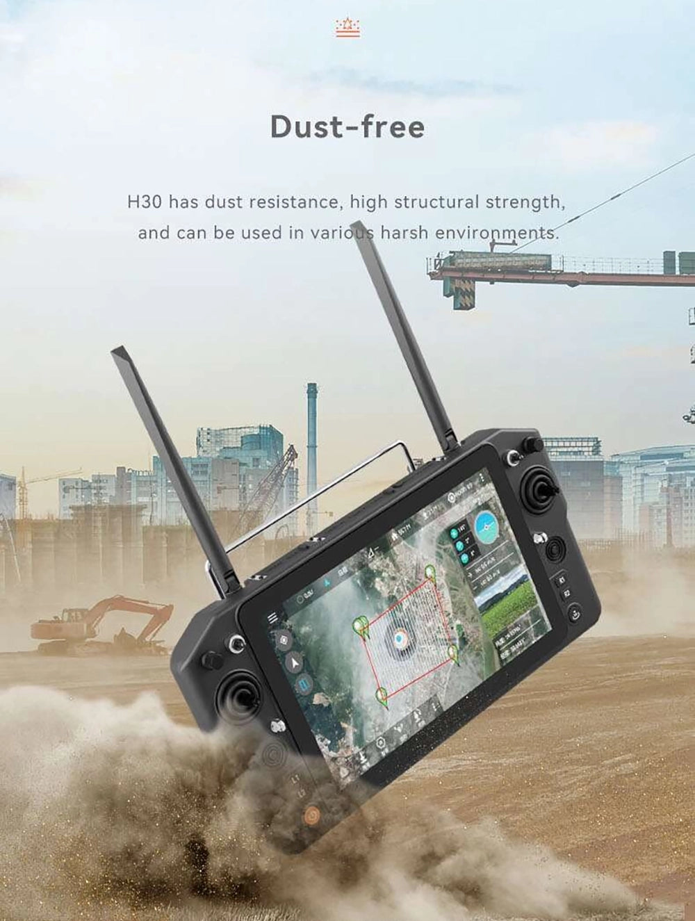 Skydroid H30 Remote Controller, dust-free H30 has dust resistance, high structural strength, and can be used in various