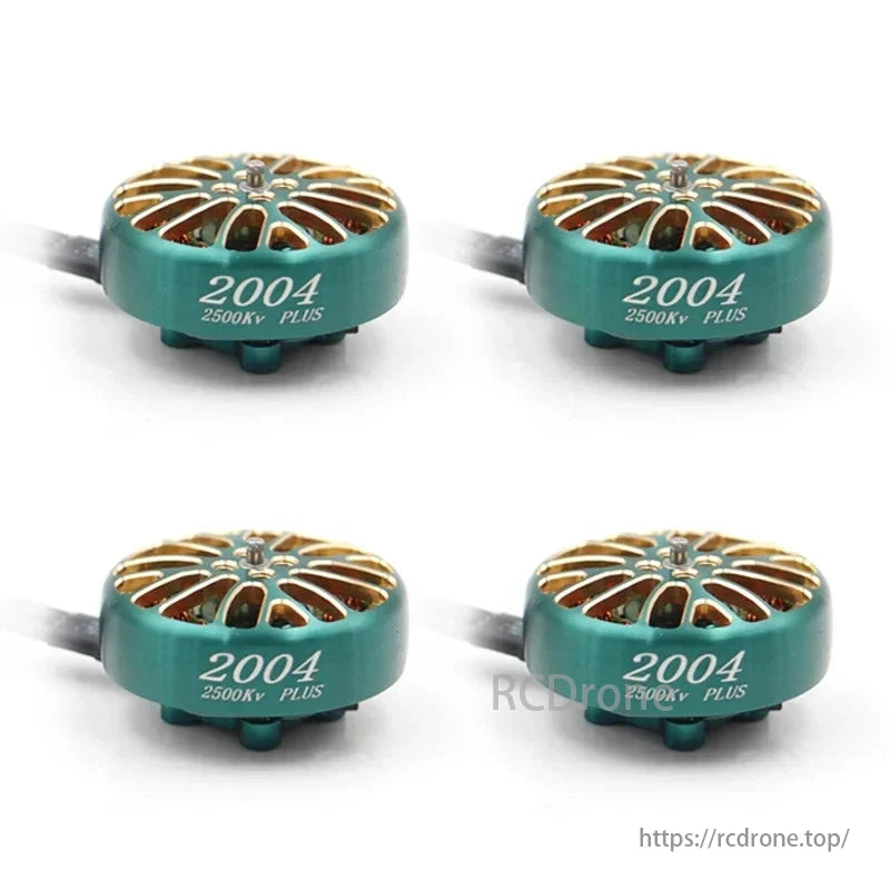 LANNRC 2004 PLUS 2500KV brushless motor for FPV drones, featuring a 1.5mm shaft and weighing 16.5g.