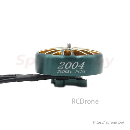 LANNRC 2004 brushless motor for FPV drones, with 1.5mm shaft, weighs 16.5g, and has 1800KV, 2500KV, 3000KV options.