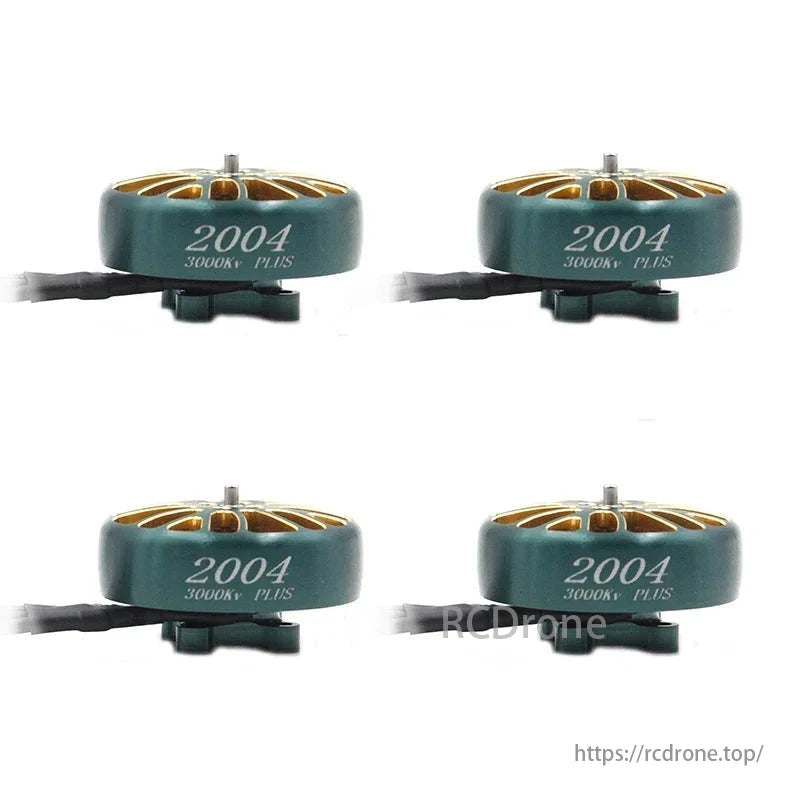 LANNRC 2004 PLUS 3000KV brushless motor for FPV drones, featuring a 1.5mm shaft and weighing 16.5g.