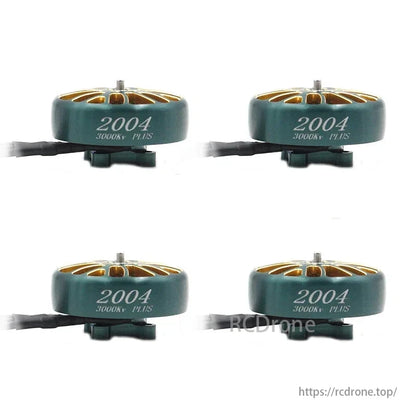 LANNRC 2004 PLUS 3000KV brushless motor for FPV drones, featuring a 1.5mm shaft and weighing 16.5g.