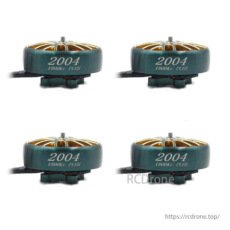 LANNRC 2004 PLUS 1800KV brushless motor for FPV drones, with 1.5mm shaft and 16.5g weight.
