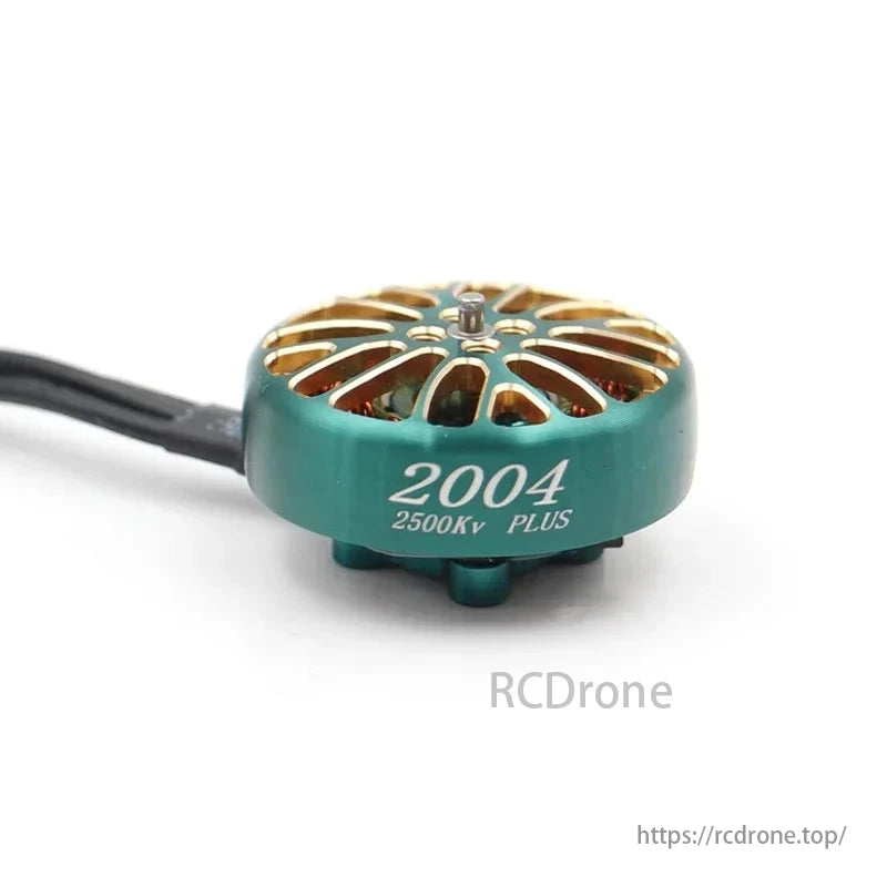 LANNRC 2004 brushless motor for FPV drones, with 1.5mm shaft, weighs 16.5g, and has 1800KV, 2500KV, 3000KV options.