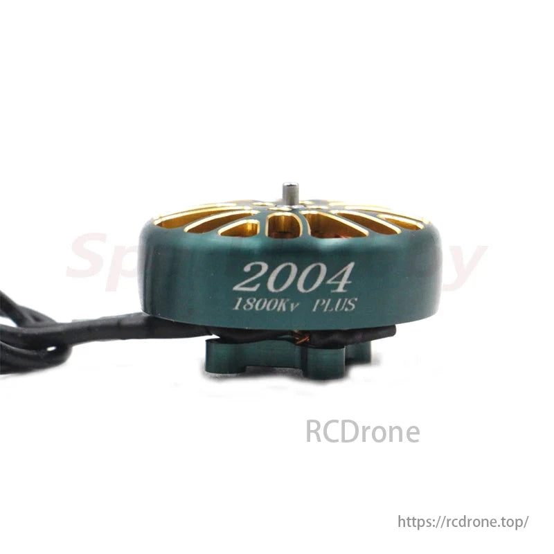 LANNRC 2004 PLUS brushless motor, 1800KV, fits 3.5-5 inch FPV drones with 1.5mm shaft and weighs 16.5g.