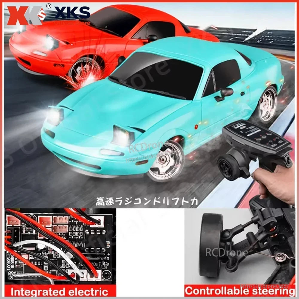 LDRC LD1804 RC Excavator, High-speed remote control car with integrated electric system and controllable steering.