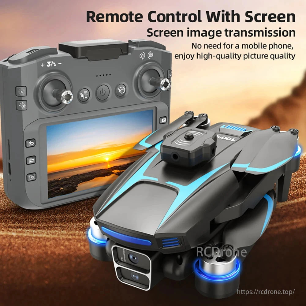 LF666 MAX Drone, Remote control with screen for high-quality picture transmission. No mobile phone needed.