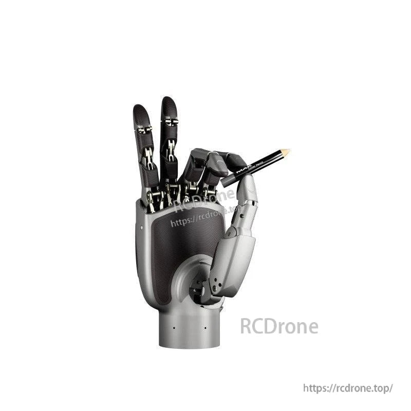 LINKERBOT Linker Hand L20 Robot Hand, Robotic hand grips precisely with 10kg load, 0.2mm accuracy, 100N force, and holds a pencil in 1.2s.