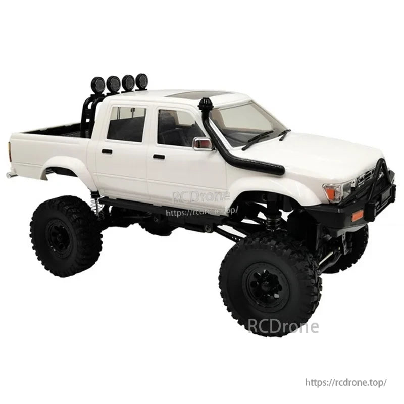 LKCOMO C64-1 RC Car: A 4WD off-road vehicle suitable for casual use and hobby play on dirt, gravel, or short grass.