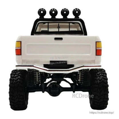 LKCOMO C64-1 RC Car features 4WD pickup truck design, 2.4GHz remote control, LED lights, and 50-meter range, perfect for off-road adventures.