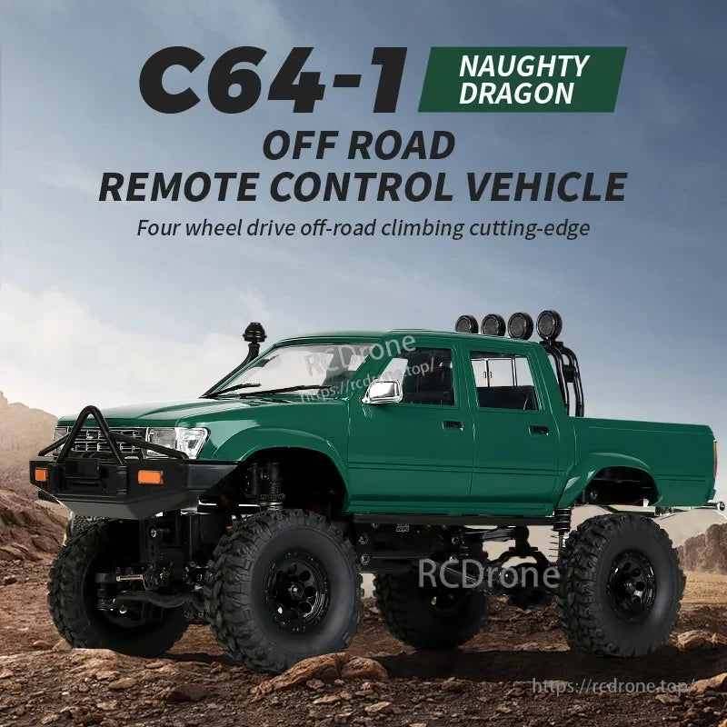 LKCOMO C64-1 RC Car, C64-1 Naughty Dragon Off Road RC Vehicle Four Wheel Drive