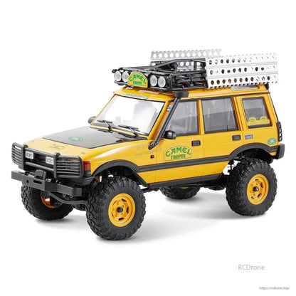 LKCOMO FMS FCX24M 1/24 Land Rover Series RC Car, 1/24 scale RC Land Rover Defender 90/110, 4WD crawler, 7.4V, 4-channel remote, CE certified, inspired by Camel Trophy.
