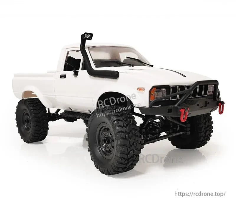 LKCOMO WPL C24/D62/D64 1/16 2.4G RC Car, John Deere tractors have different variants: D62/D62-1 uses a 260 motor and 2-wheel drive, while D64/D64-1 uses a 280 motor and four-wheel drive with differential.