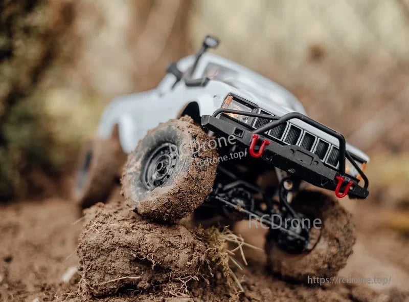 LKCOMO WPL C24/D62/D64 1/16 2.4G RC Car, This toy features a 2.4G remote control with 4 channels, realistic design, and options for 2WD or 4WD drivetrain.