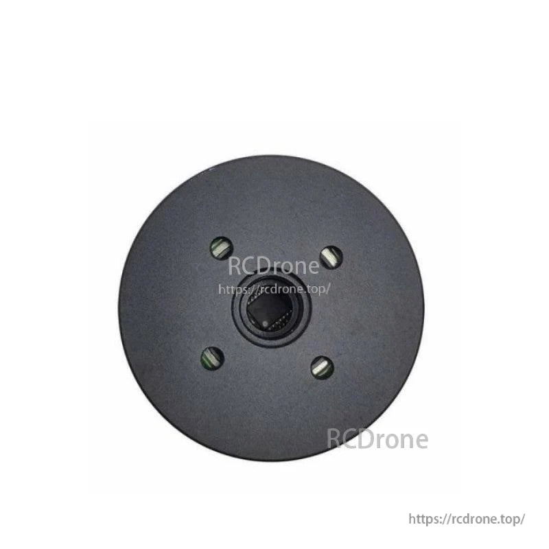 Rear end view of MF4005-V2 motor showing central shaft opening and four mounting screw holes