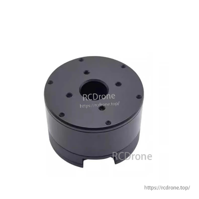 MF5015-V2 motor angled rear view showing top plate screw layout and housing profile