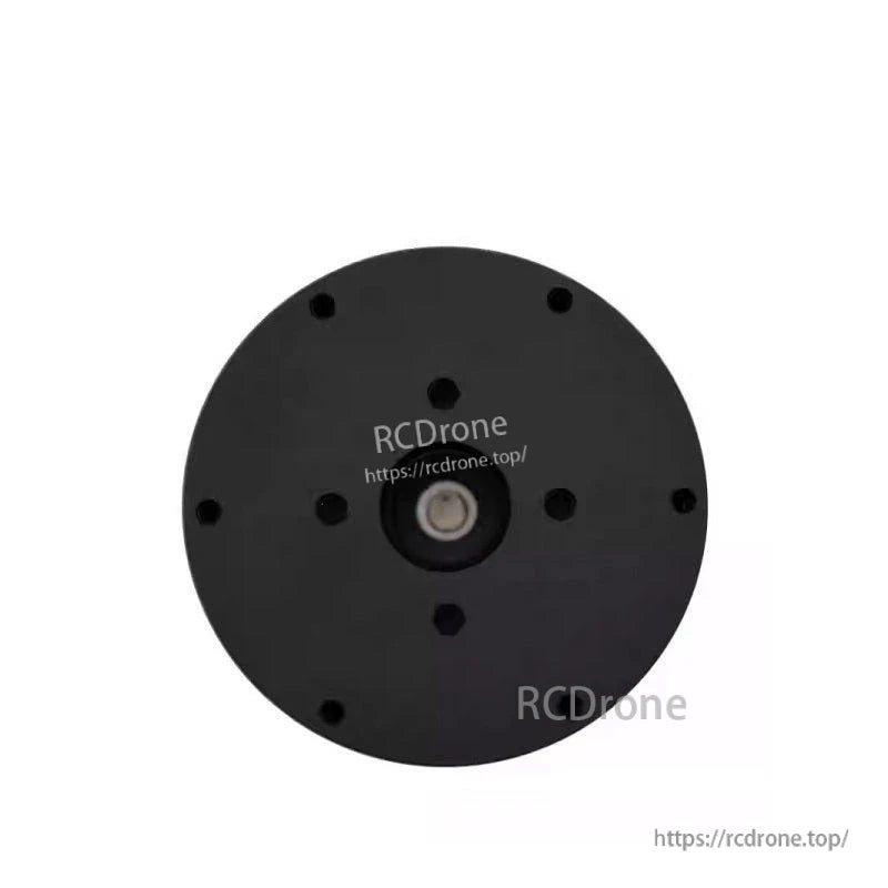 Rear face view of MF6015 v2 motor showing central shaft opening and mounting screw holes