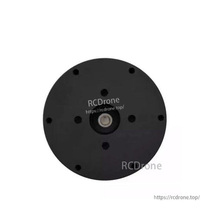 Rear face view of MF6015 v2 motor showing central shaft opening and mounting screw holes