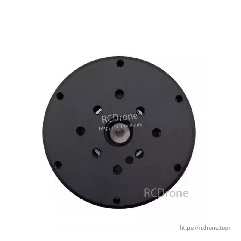 Rear mounting face of MF9015-V2 motor with central shaft opening and multiple bolt holes