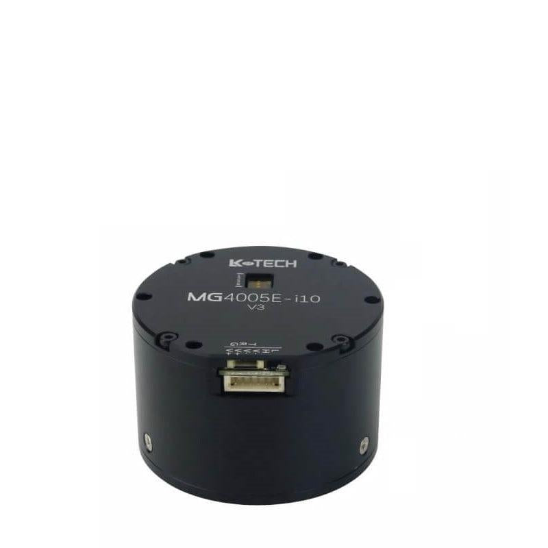 LKMTECH MG4005E-i10 V3 planetary gear motor, top view with wiring connector port