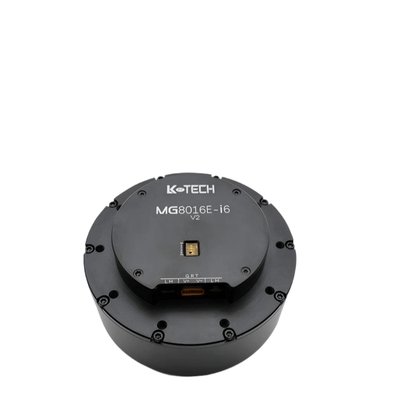 LKMTECH MG8016E-i6-V2 48V planetary reducer motor top view with RS485/CAN port