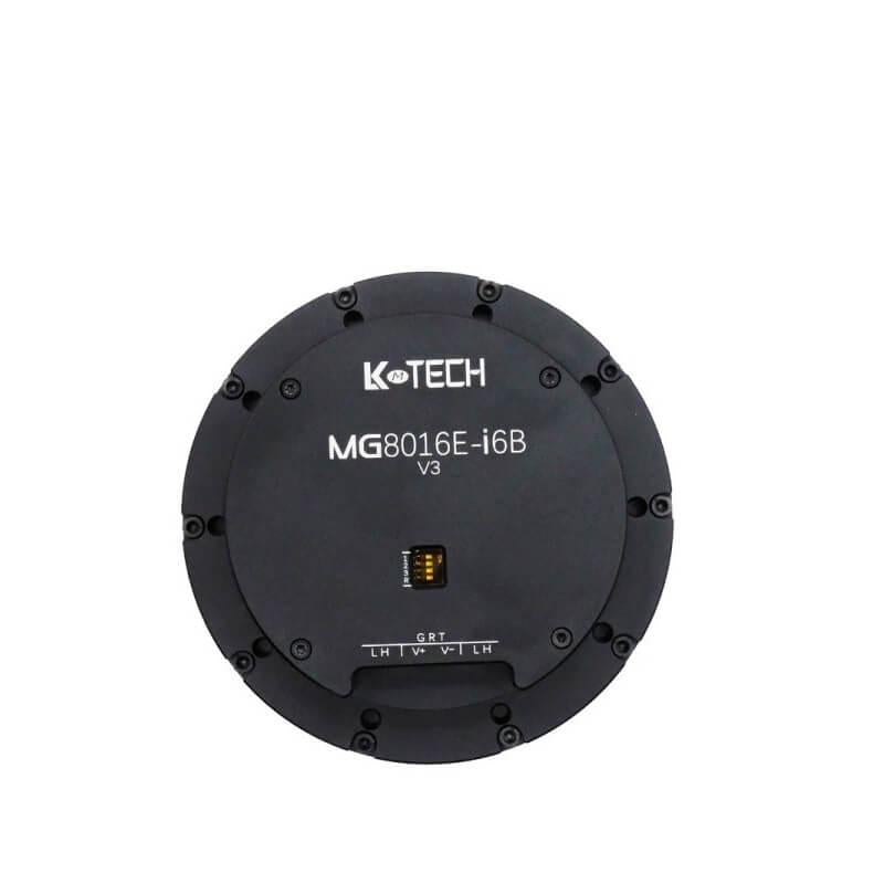 LKMTECH MG8016E-i6B-V3 robot encoder motor front face with integrated signal connector