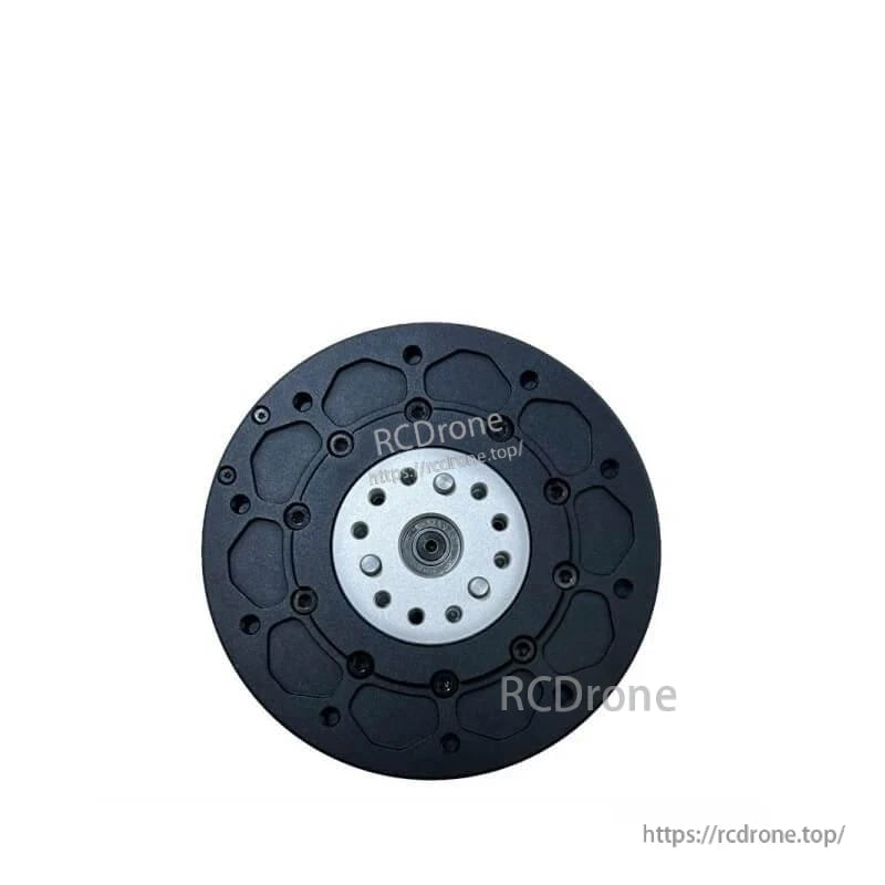 Rear mounting face with central output shaft and bolt hole pattern on gearbox/motor assembly