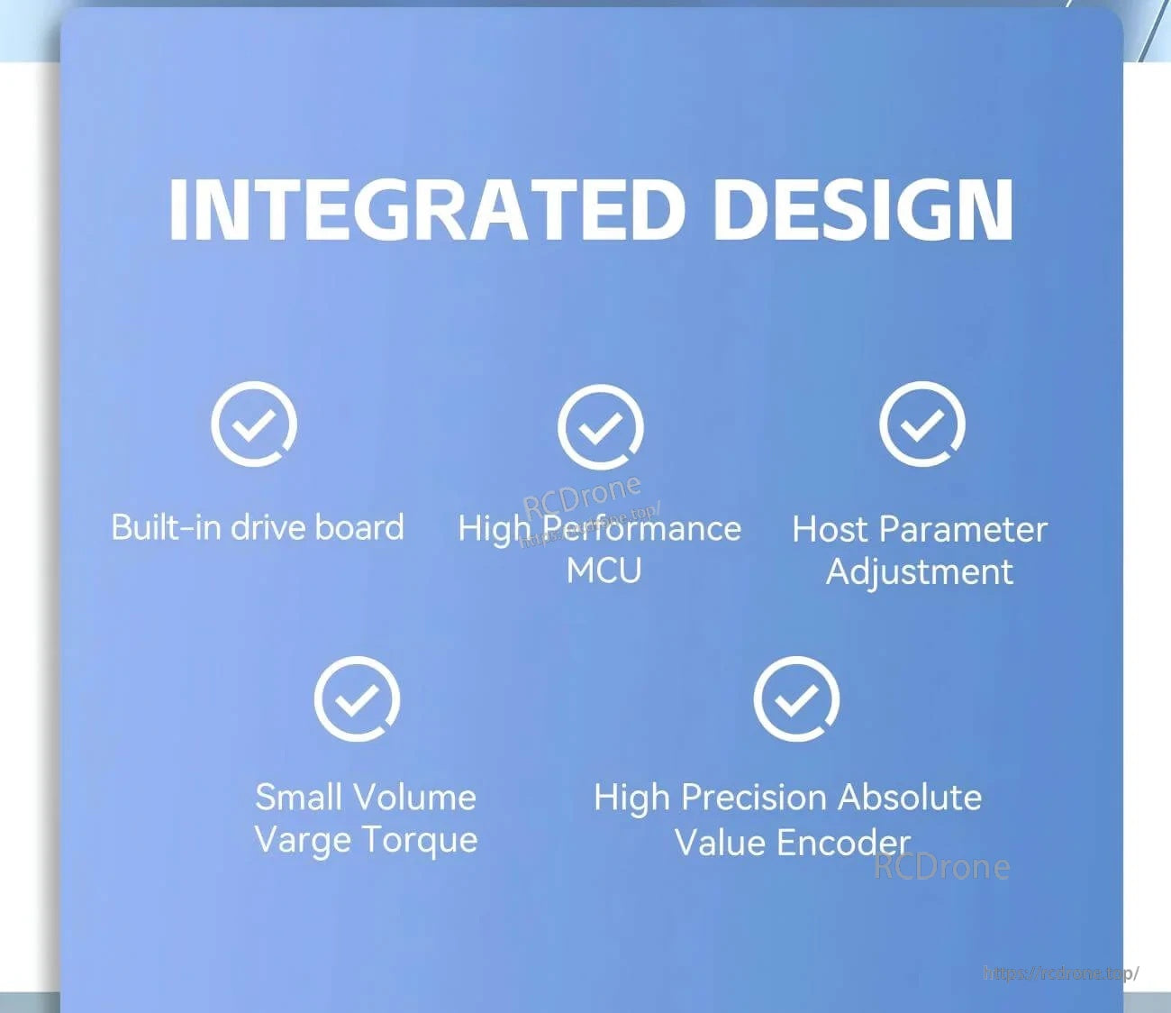 Integrated design feature graphic listing built-in drive board, high-performance MCU and host parameter adjustment