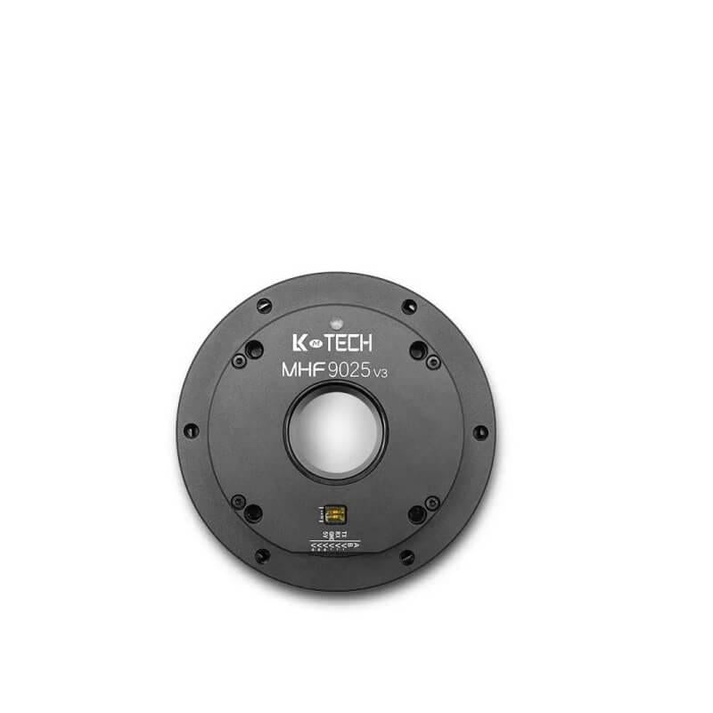 LKMTECH MHF9025-V3 robotic actuator motor front face with center bore and mounting screws