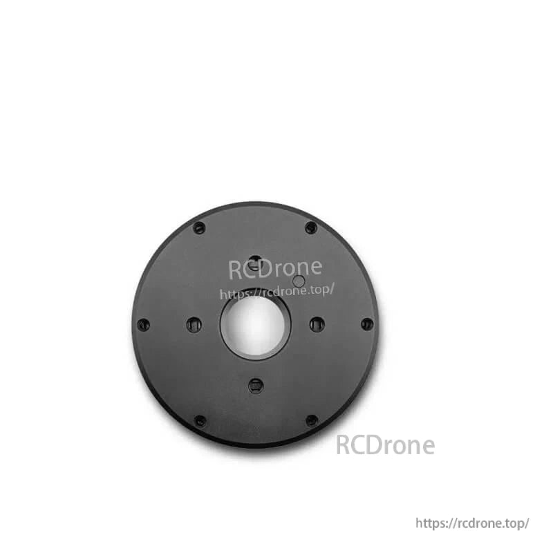 Rear face view of MHF9025-V3 motor with center bore and evenly spaced mounting screws