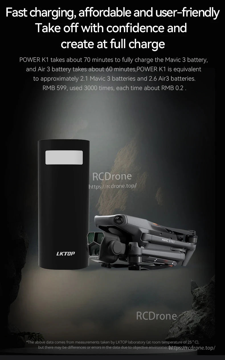 LKTOP K1 60000mAh Power Bank, This power bank has 60000mAh capacity, dual USB-C and A ports with 100W output, max 200W charging, and an LED light.