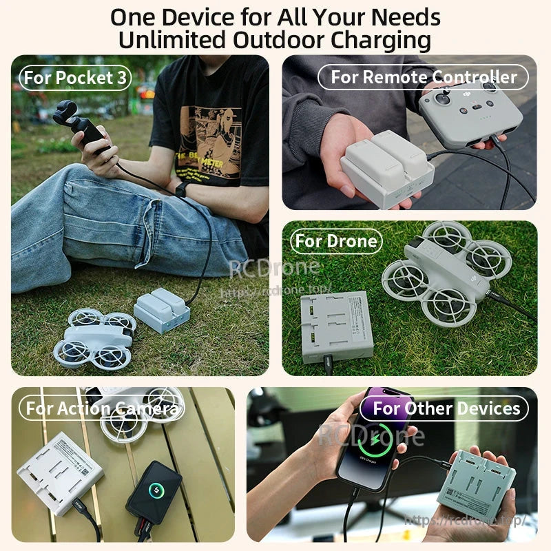 LKTOP Neo Charger, One device charges all outdoor gadgets easily.