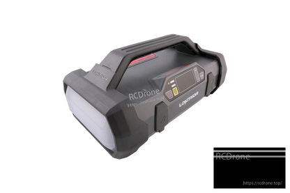 LOKITHOR ApartX portable jump starter and air compressor with carry handle, LED light, and digital display