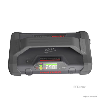 LOKITHOR JA301 portable jump starter with built-in air inflator, digital pressure display and pump buttons