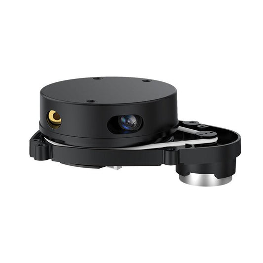 YDLIDAR X3 Pro Lidar Sensor angled view showing scan window and mounting base