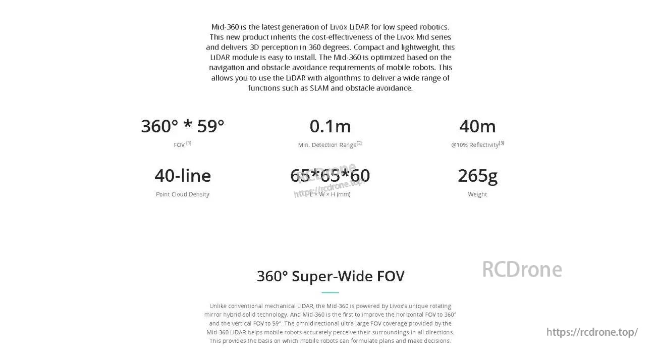 Livox MID-360/360S LiDAR