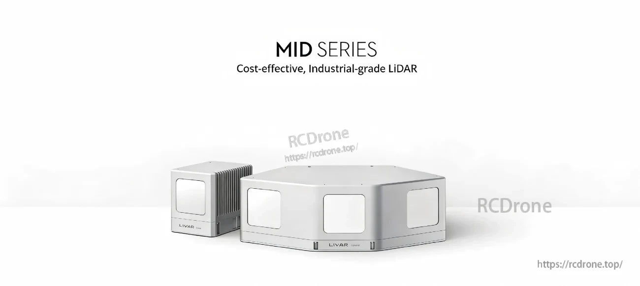 Livox MID-40 LiDAR Sensor from the MID Series, compact industrial-grade unit for long-range 3D sensing