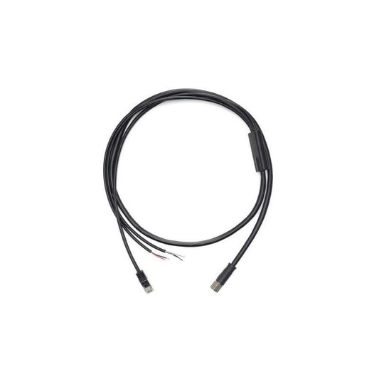 Livox three-wire aviation connector cable with USB plug, circular connector, and three stripped wire leads