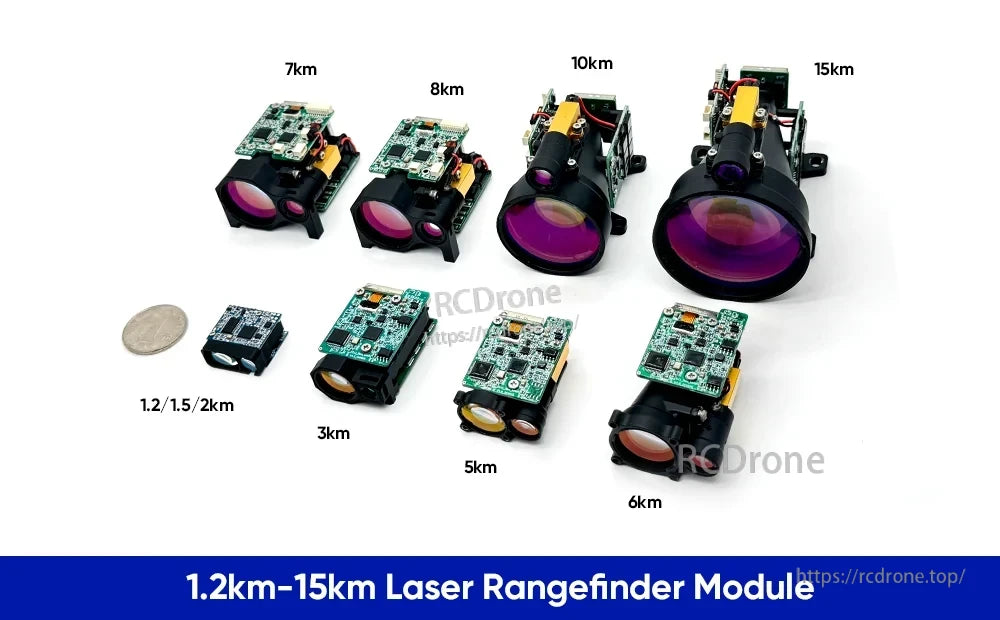 Lumispot DLRF-C Laser Rangefinder, Laser Rangefinder Modules 1.2km to 15km Range
