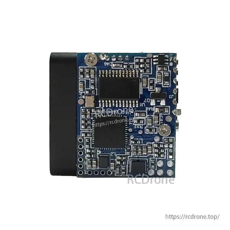 Lumispot DLRF-C1.5: 905nm Class 1 eye-safe laser rangefinder, UART TTL 3.3V, 25x26x13mm, 1-10Hz, compact and safe for drone applications.