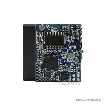 Lumispot DLRF-C1.5: 905nm Class 1 eye-safe laser rangefinder, UART TTL 3.3V, 25x26x13mm, 1-10Hz, compact and safe for drone applications.