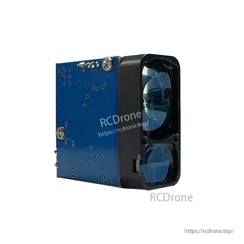 Lumispot DLRF-C1.5: 1.5km range, 905nm laser, Class 1 eye-safe, UART TTL 3.3V, 25x26x13mm, 1-10Hz, compact and safe for drones.
