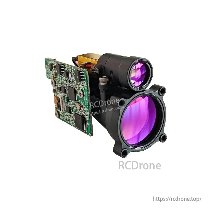 Lumispot ELRF-F21: 6km range, 1535 nm laser, ±1m accuracy, RS422/TTL output, 5-28V DC—compact long-range finder for drones and targeting.