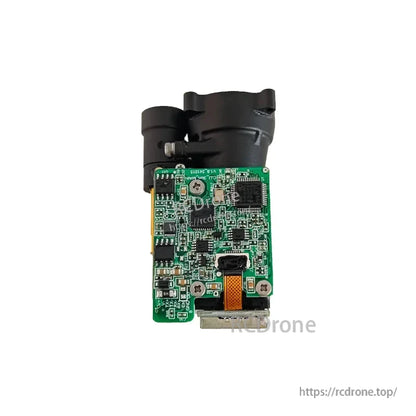 Lumispot ELRF-F21: 6km range, 1535nm TOF laser rangefinder with ±1m accuracy, RS422/TTL output, 5-28V DC, compact dual-lens design.